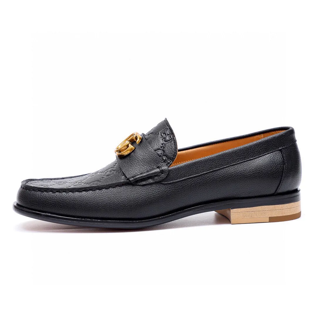 Men's shoes 💰500 💐Gucci GUCCI official website men's business formal leather shoes updated 💥Hong Kong counters synchronize new styles 💥completely one-to-one replica shipments 👍Except for zero difference in counter quality, they are all made of imported first-layer calfskin embossed uppers with original hardware buckles ➕water-dyed cow 🐂 leather lining, original combination outsole, matching code 38-44 (45🉑️customized)